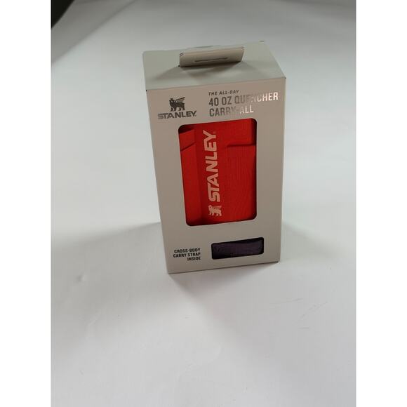 Brand New Stanley 40 oz Quencher Carry All – Red Tumbler Holder Crossbody Bag - Picture 1 of 2